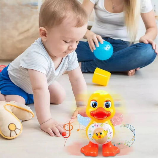 Musical dancing duck toy