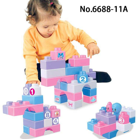 🧱 Pastel Jumbo Learning Blocks | Toddler Building Set with Numbers