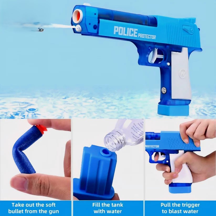 Cutie Soldier 2-in-1 Toy Gun – Foam Dart & Water Blaster