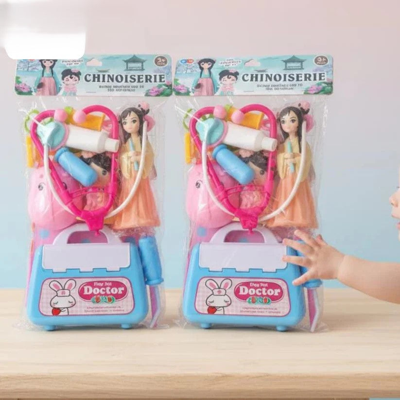 Doctor Play Set with Doll – Kids Medical Toy Kit