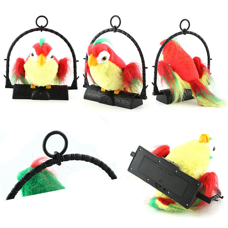 🦜 Hilarious Interactive Talking Parrot Toy on Swing Perch