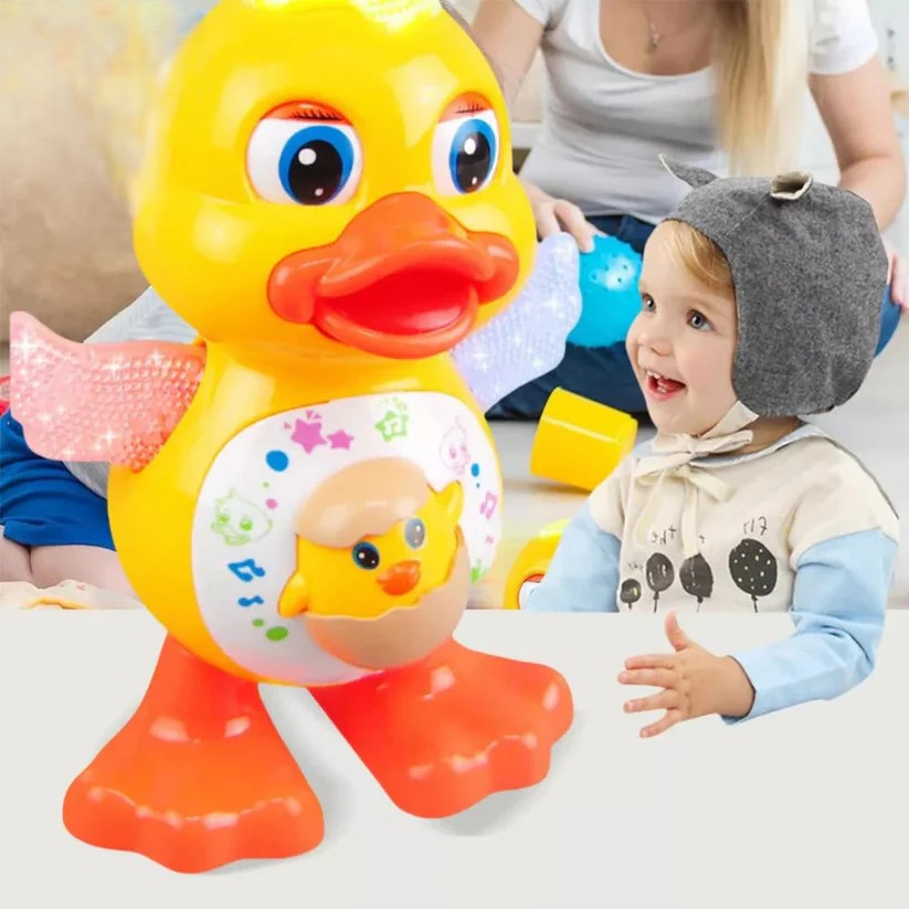 Musical dancing duck toy