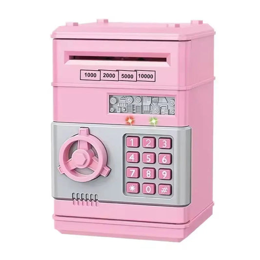 Kids' Electronic Code Piggy Bank - Pink ATM Safe
