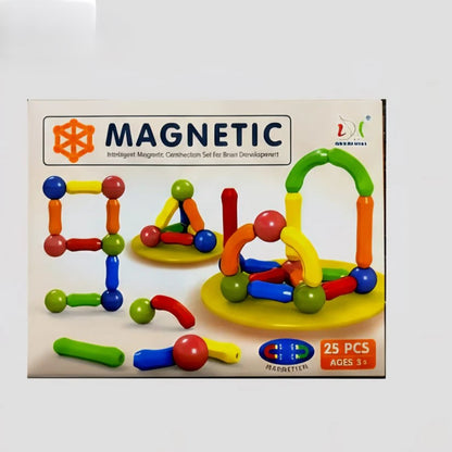 Magnetic Building Sticks – 25 Pcs Educational Construction Set