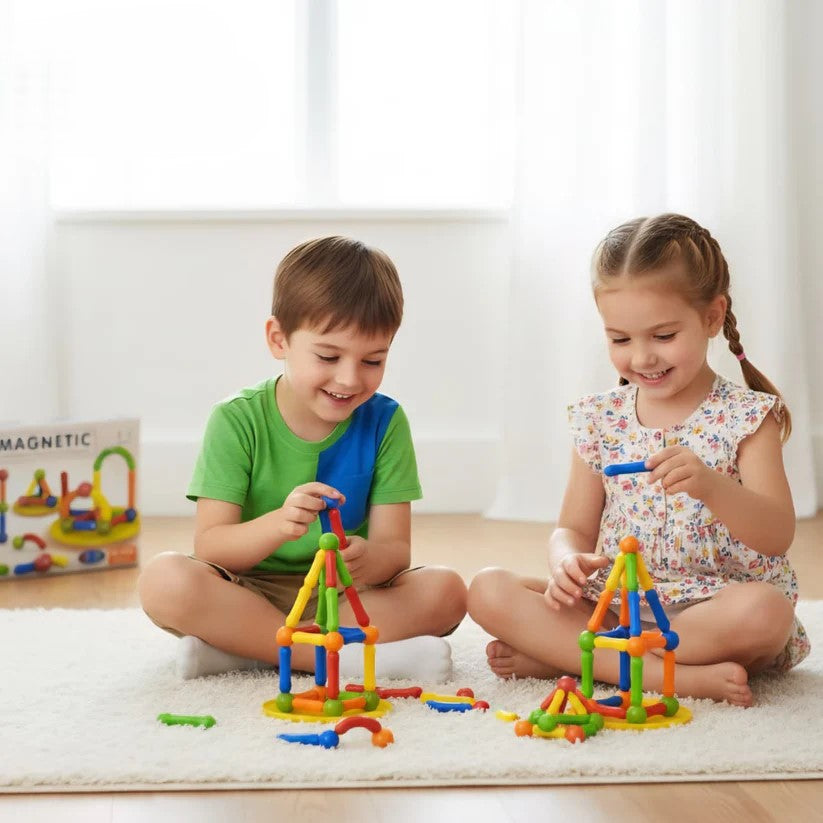 Magnetic Building Sticks – 25 Pcs Educational Construction Set
