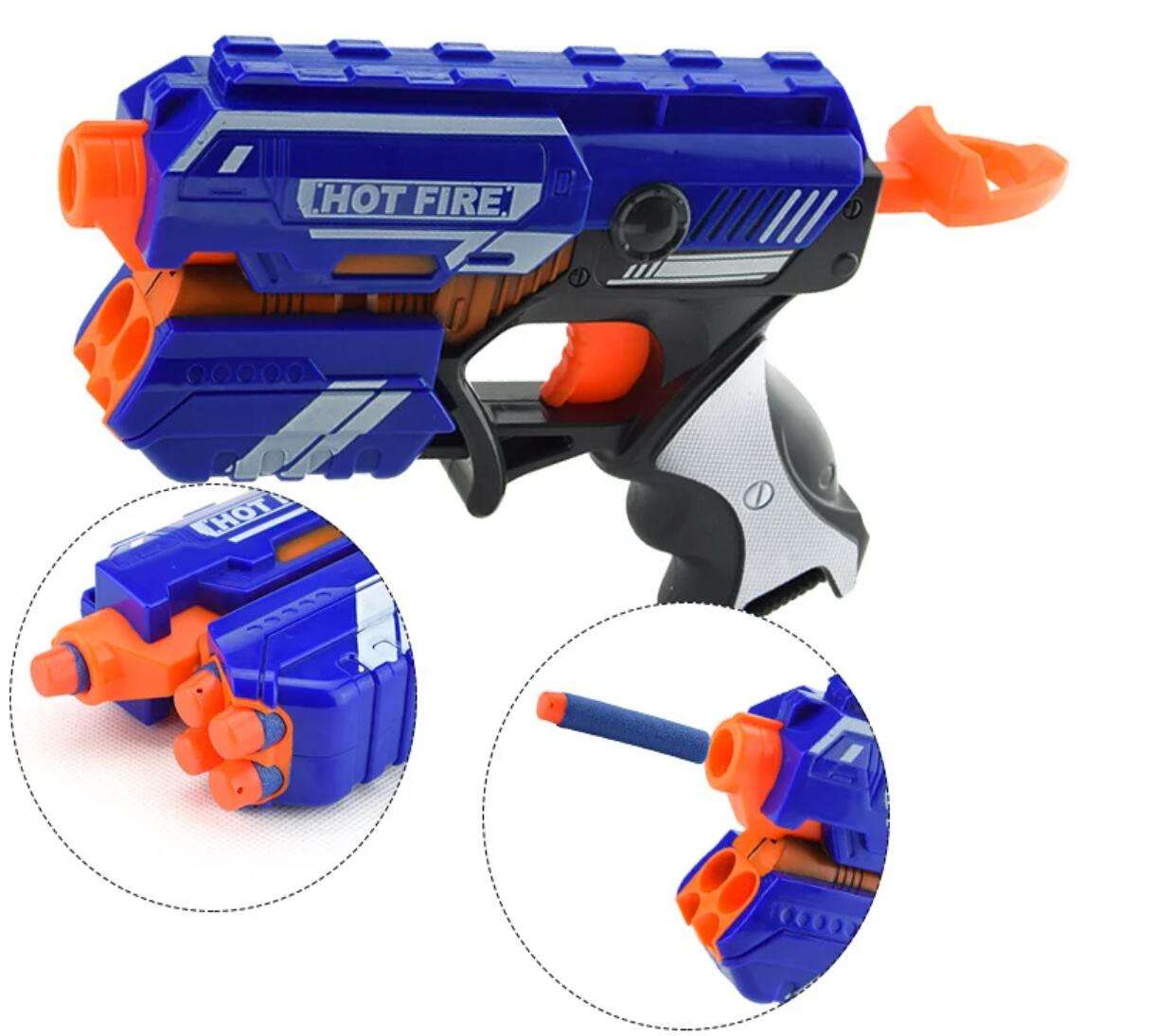 HOT FIRE™ Soft Bullet Blaster – Safe, Fun & Power-Packed!