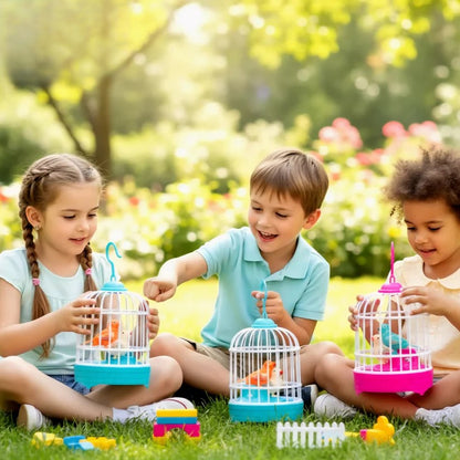 Musical light Bird cage with 2 birds beautiful toy for children’s