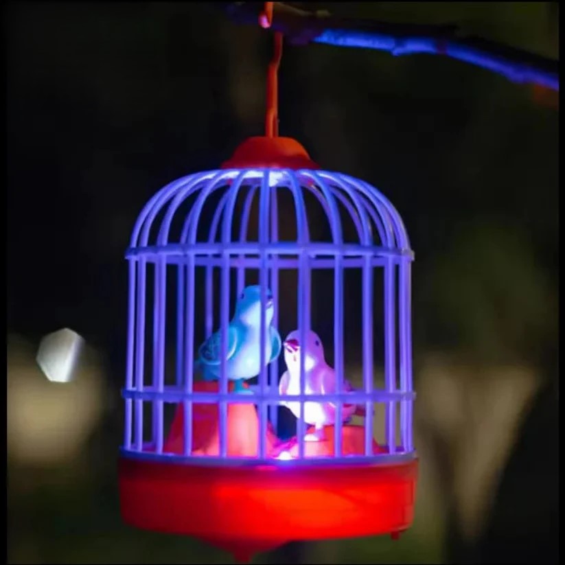 Musical light Bird cage with 2 birds beautiful toy for children’s