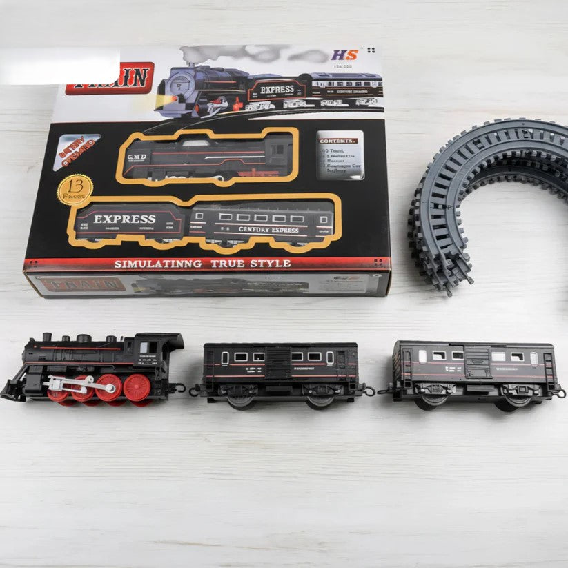 Classic Battery-Operated Train Set – 13-Piece Express Railway