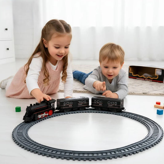 Classic Battery-Operated Train Set – 13-Piece Express Railway