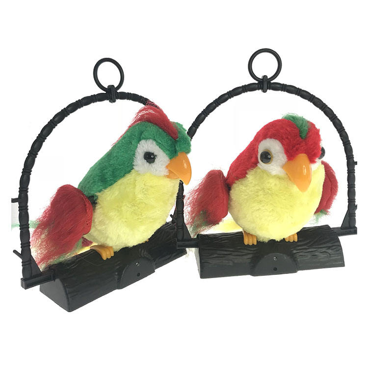 🦜 Hilarious Interactive Talking Parrot Toy on Swing Perch
